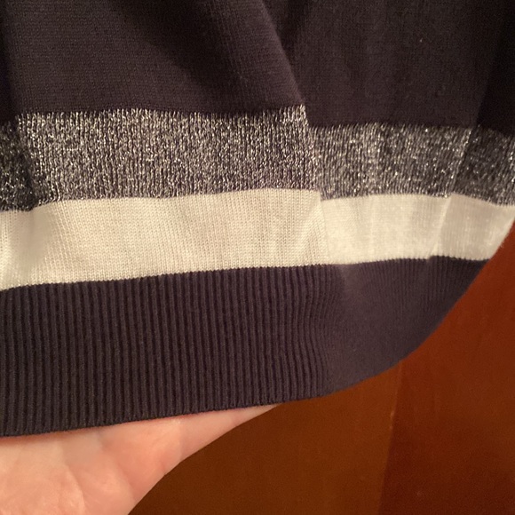 Simply Emma striped tunic sweater, 3X - Picture 5 of 8